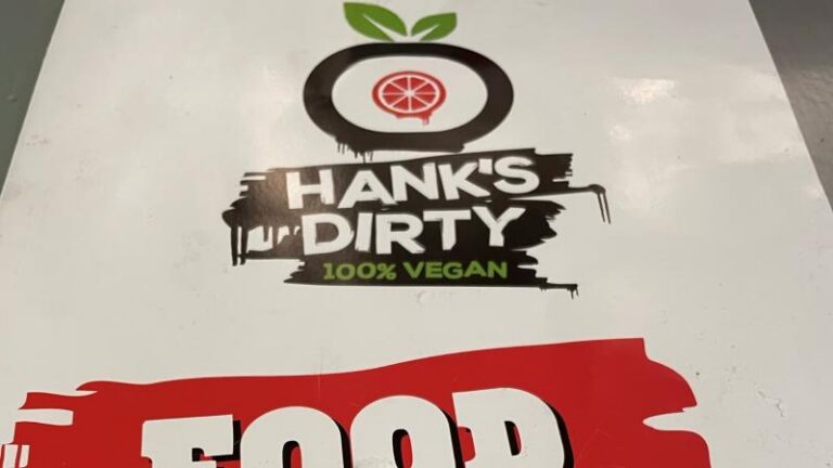 Hanks Dirty 100% vegan food menu in Colchester