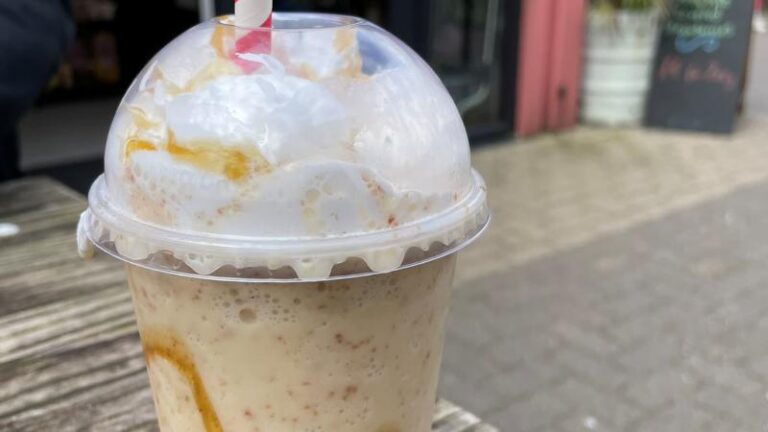 La Vie bacon milkshake with maple syrup at Hanks Dirty in Felixstowe