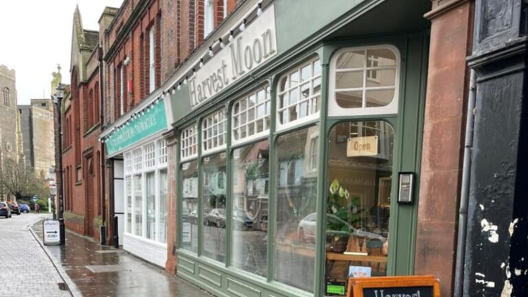 Harvest Moon shop front in Ipswich