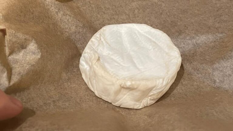 Honestly Tasty Shamembert unwrapped and ready for baking