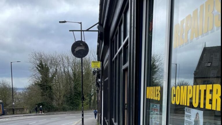 Outside photo of The Hop Coffee plant-based cafe in Sheffield