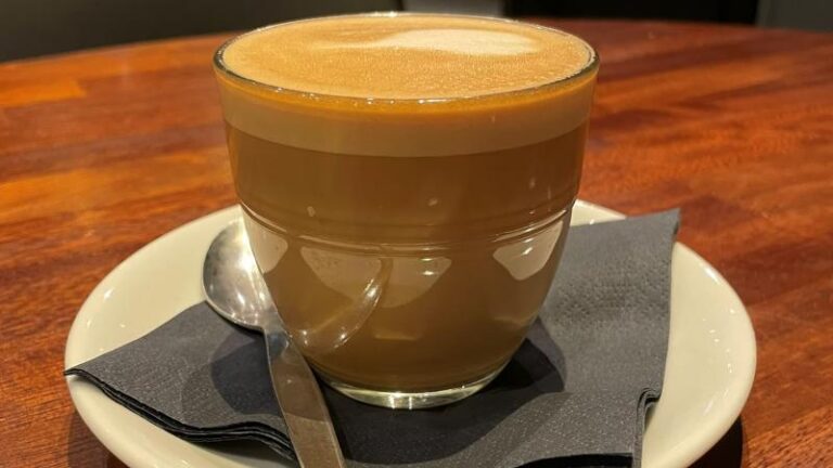 Flat white coffee at Toast in Colchester
